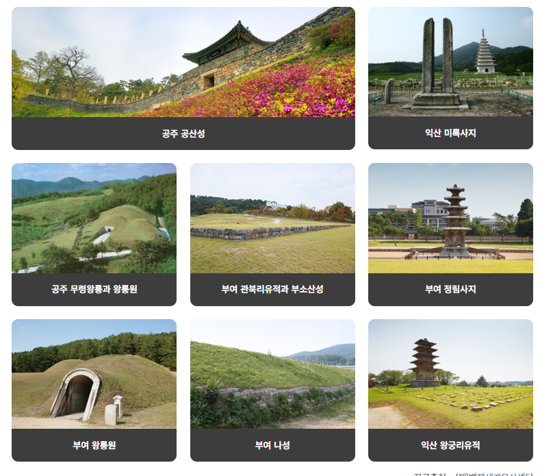 Baekje Historic Areas UNESCO World Heritage Site showing ancient Korean kingdom archaeological remains from Three Kingdoms period