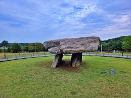 Ganghwa dolmen megalithic tomb from Bronze Age, UNESCO World Heritage prehistoric Korean stone monument